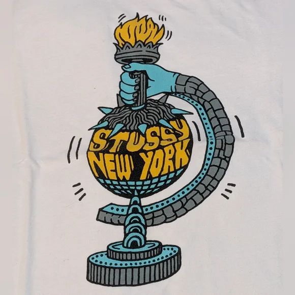 Vintage Stussy New York T Shirt mens S - Picture 4 of 7